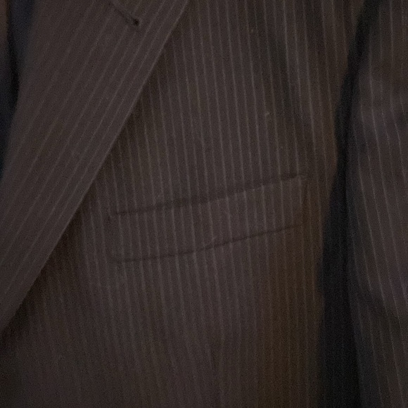 Sports coat sz 42 R Jos. A. Bank wool navy pinstripe euc - Picture 2 of 8